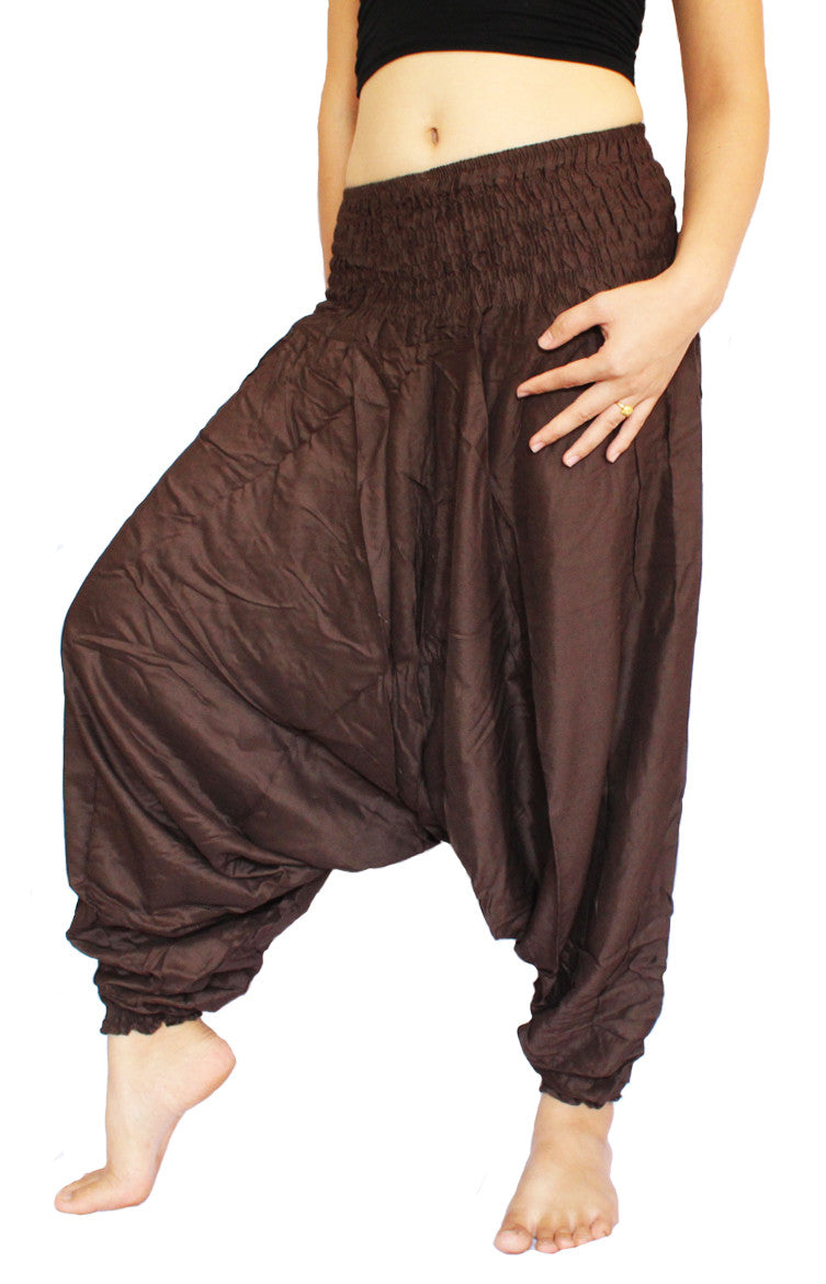Brown Aladdin Pants - Bohemian Harem Pants