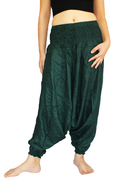 Dark Green Aladdin Pants