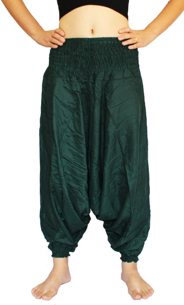 Dark Green Aladdin Pants
