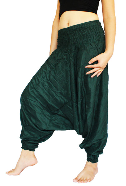 Dark Green Aladdin Pants