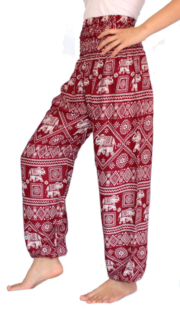 Red Thai Hippie Pants  Hippie pants, Girl outfits, Barefoot girls