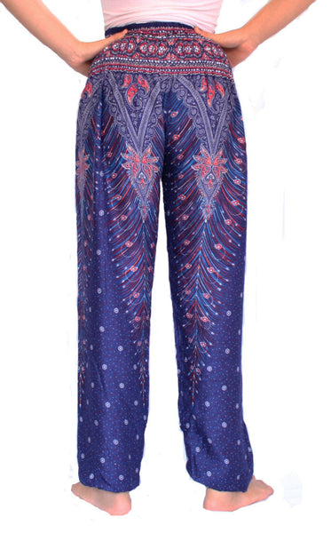 Blue Peacock Harem Pants