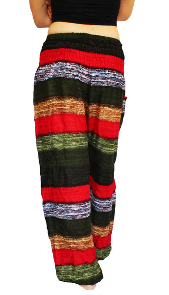 Red Striped Harem Pants